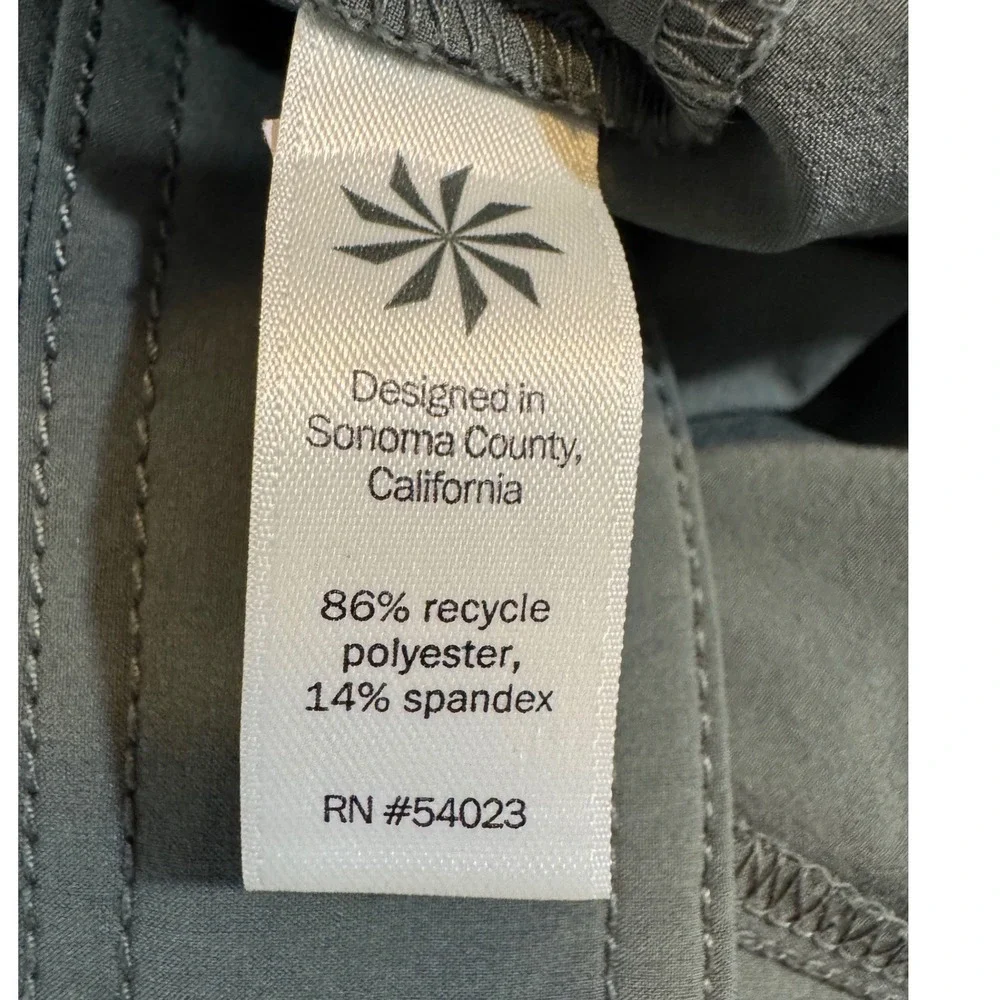 Athleta Womens Sage Green Active Skort Side Zip Stretch Hiking Golf Size‎ 10